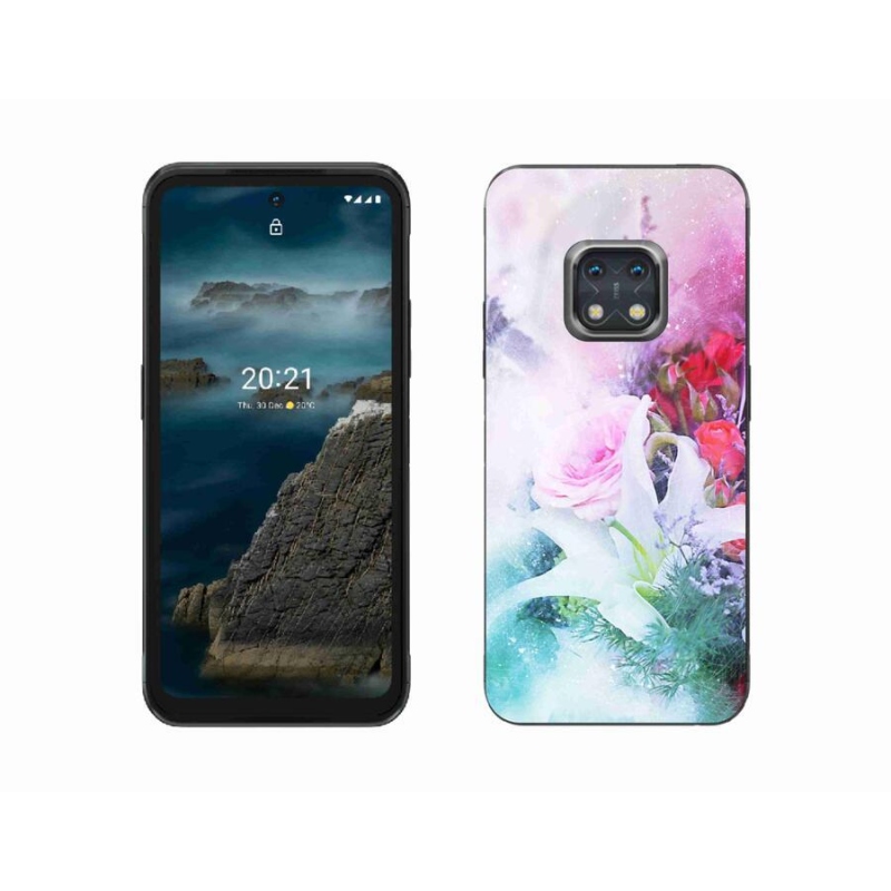Zselés borító mmCase mobiltelefonhoz Nokia XR20 - virágok 4
