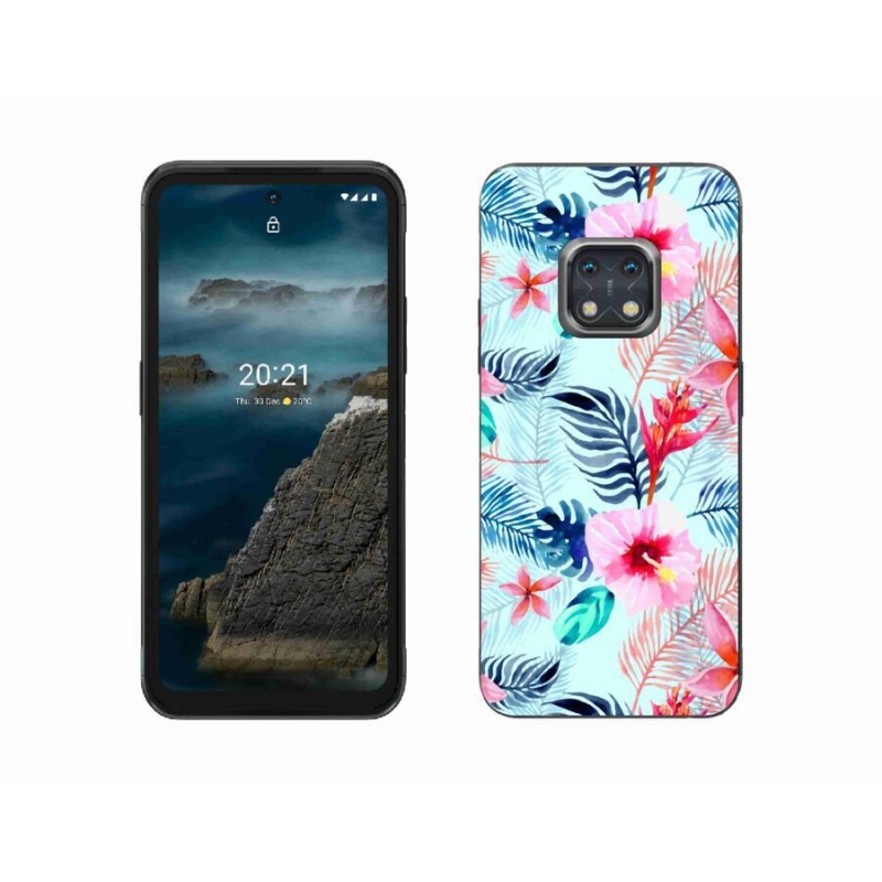 Zselés borítás mmCase mobiltelefonhoz Nokia XR20 - virágok
