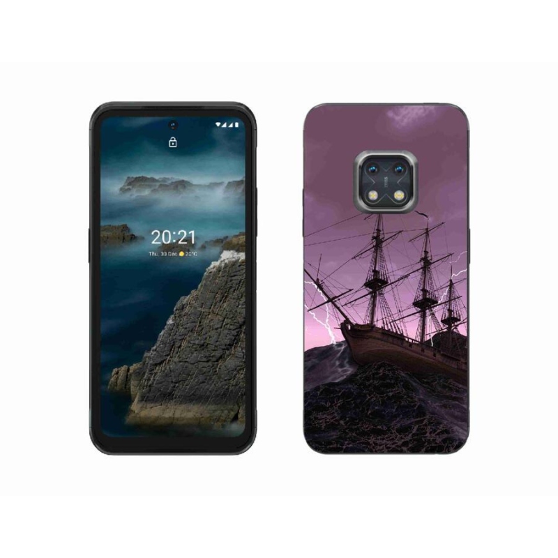 Zselés borítás mmCase a Nokia XR20 készülékhez - hajó a viharban
