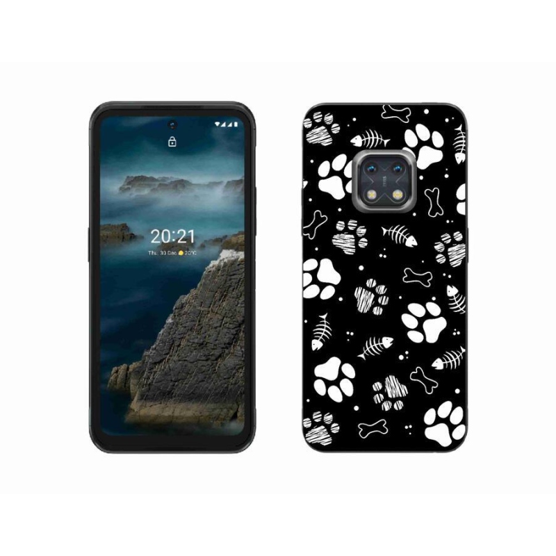 Zselés borítás mmCase a Nokia XR20 készülékhez - kutyamancsok