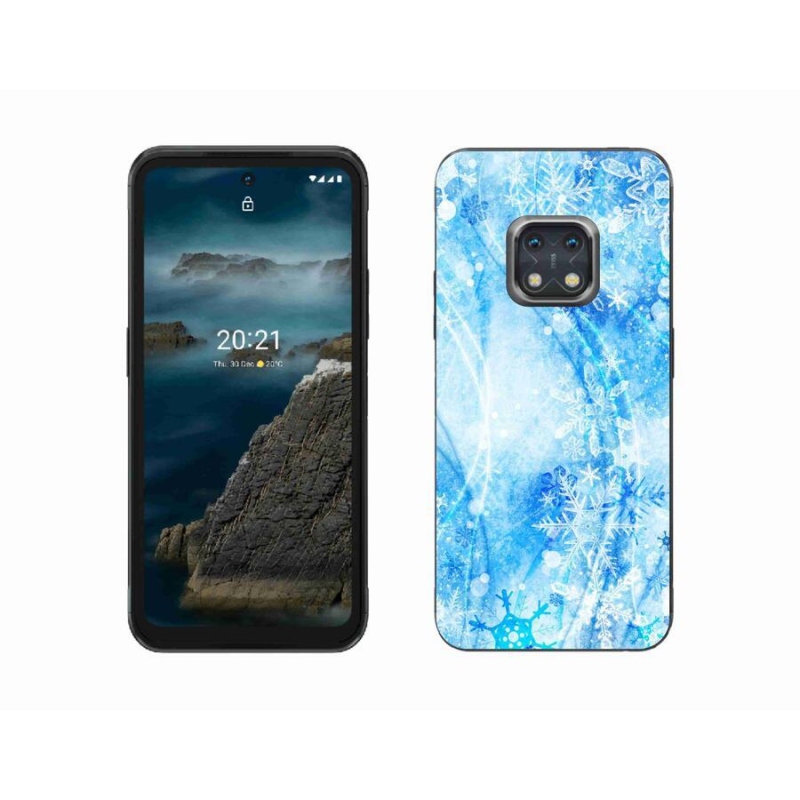 Zselés borítás mmCase a Nokia XR20 készülékhez - hópelyhek