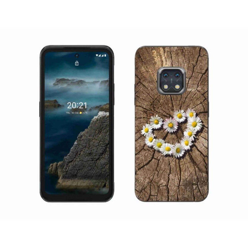 Zselés borító mmCase mobiltelefonhoz Nokia XR20 - százszorszépek szíve