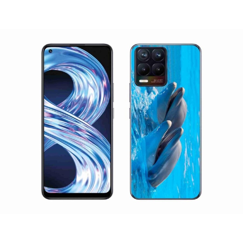 Gél borítás mmCase a Realme 8 4G készülékhez - delfinek
