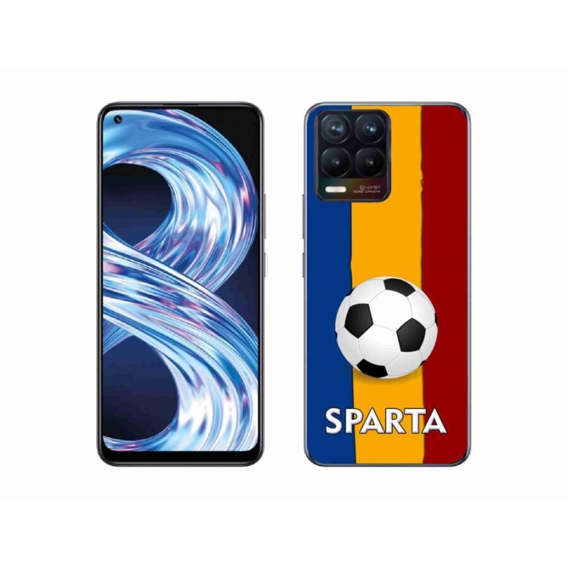 Gél borítás mmCase a Realme 8 4G-hez - labdarúgás 1
