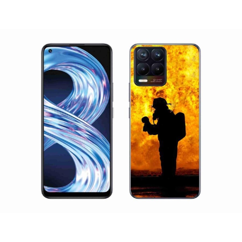 Gél borítás mmCase a Realme 8 4G készülékhez - tűzoltó