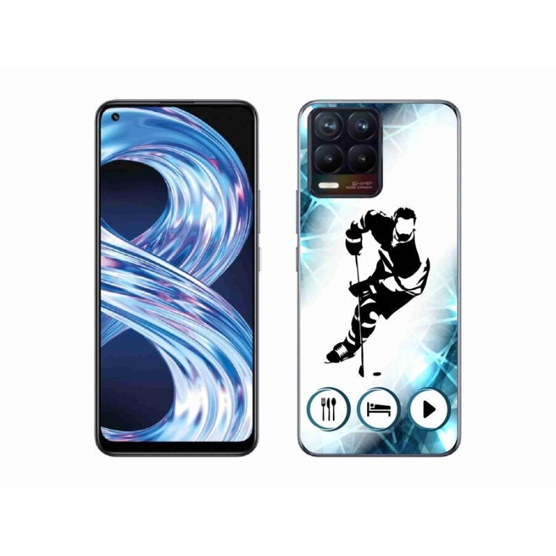 Gél borítás mmCase a Realme 8 4G-hez - jégkorong 1