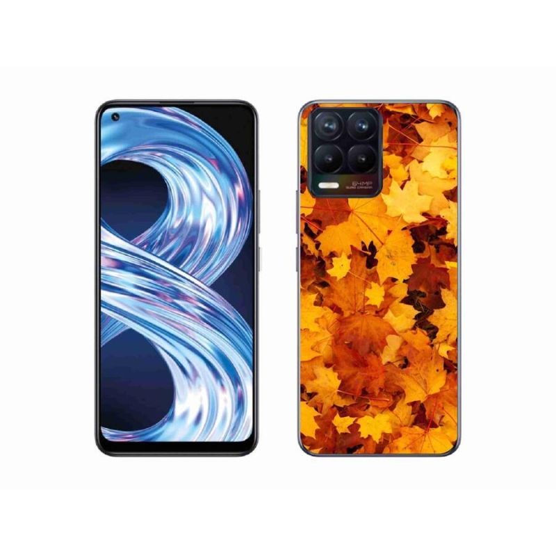 Gél borítás mmCase a Realme 8 4G készülékhez - juharlevelek