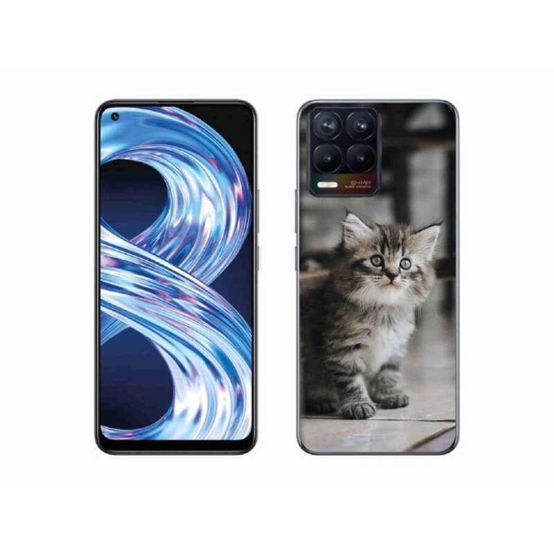 Gél borítás mmCase a Realme 8 4G készülékhez - cica