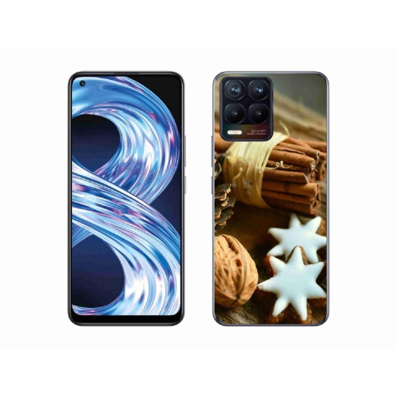 Gél borítás mmCase a Realme 8 4G-hez - fahéj és mézeskalács