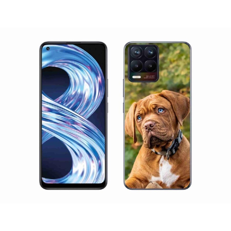 Gél borítás mmCase a Realme 8 4G-hez - kölyökkutyakék
