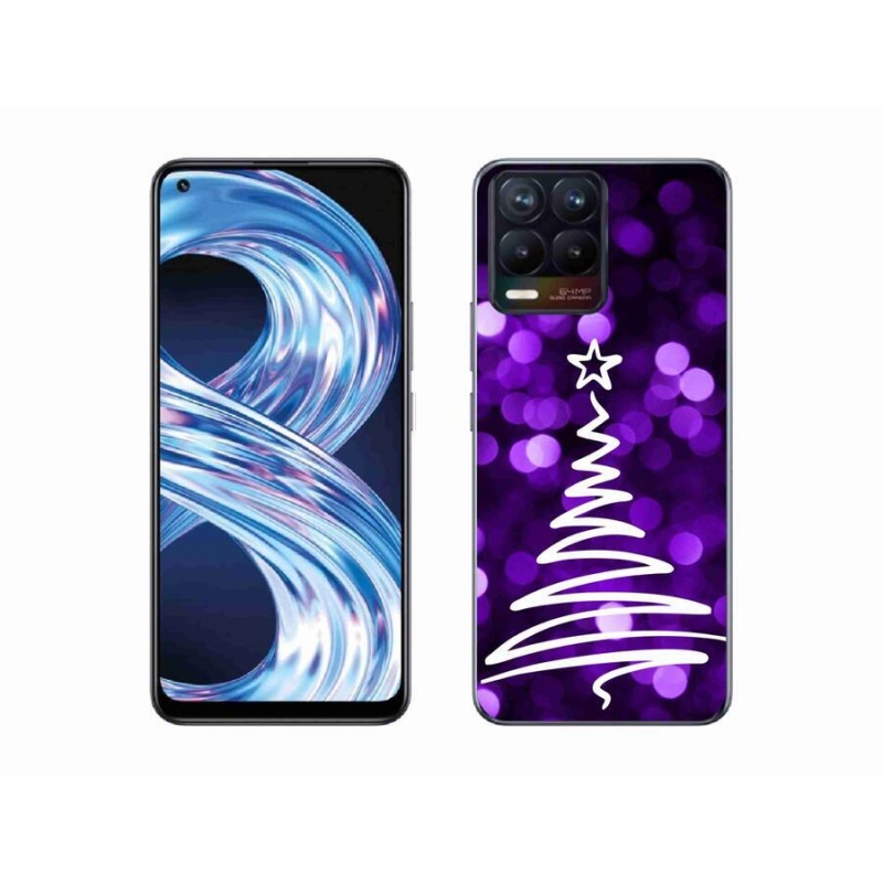 Gél borítás mmCase a Realme 8 4G-hez - fa