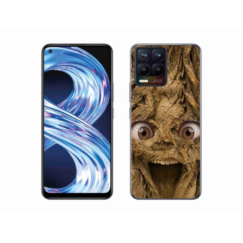 Gél borítás mmCase a Realme 8 4G-hez - boldog fa szemekkel