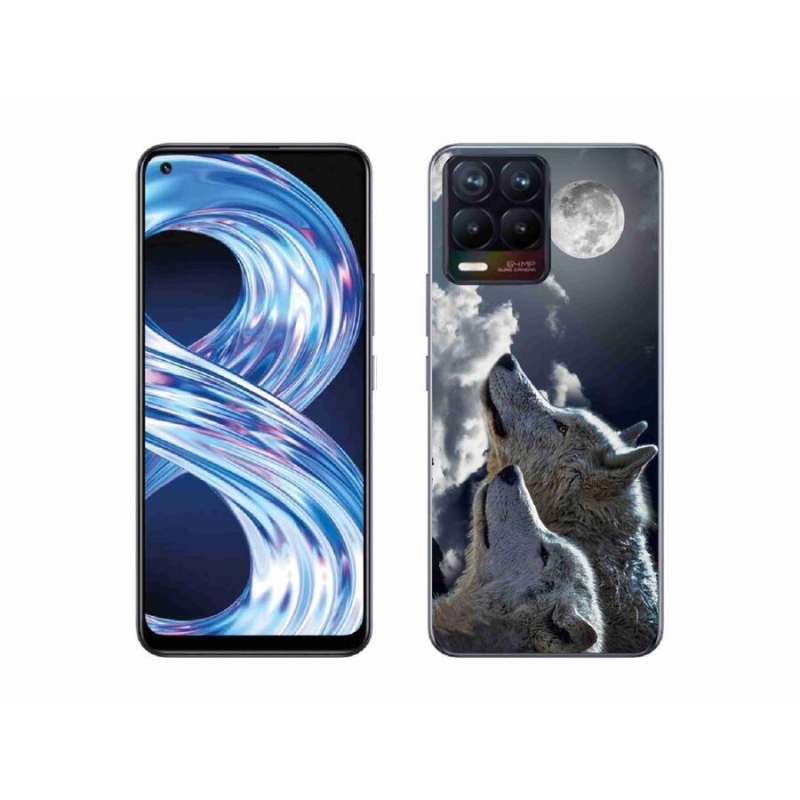 Gél borítás mmCase a Realme 8 4G-hez - farkasok