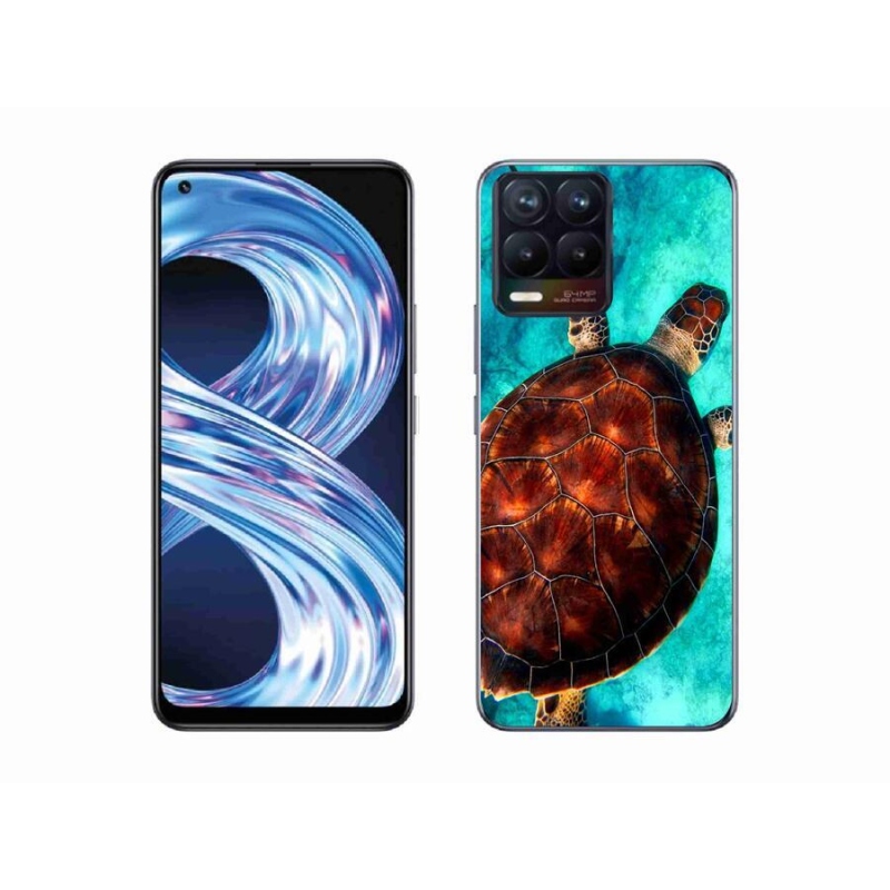 Gél borítás mmCase a Realme 8 4G-hez - teknősbéka