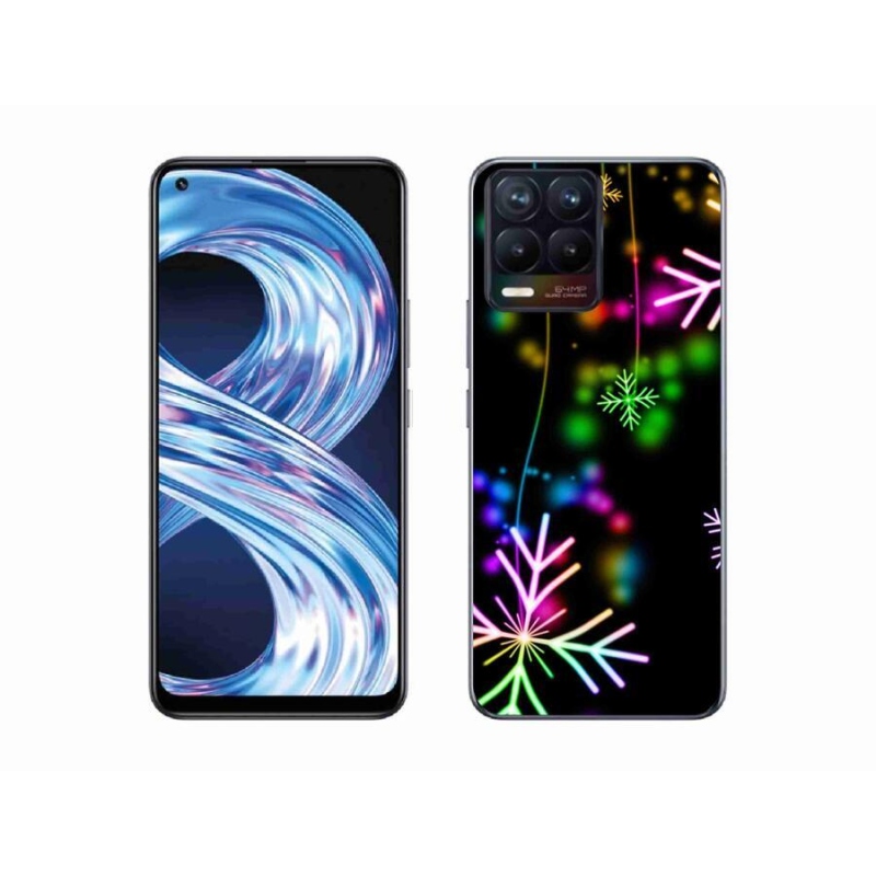 Gél borítás mmCase mobilhoz Realme 8 Pro - színes pelyhek