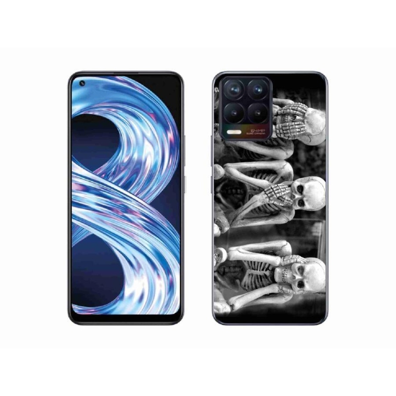Gél borítás mmCase a Realme 8 Pro számára - csontvázak