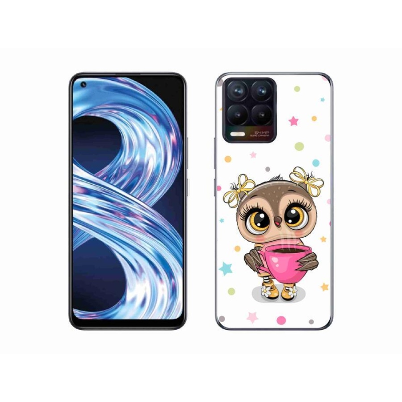 Gél borítás mmCase a Realme 8 Pro-hoz - rajzfilm bagoly