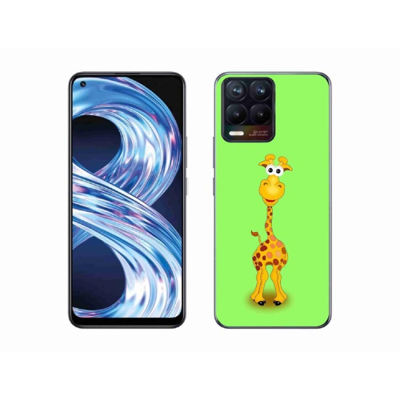 Gél borító mmCase a Realme 8 Pro-hoz - rajzfilm zsiráf