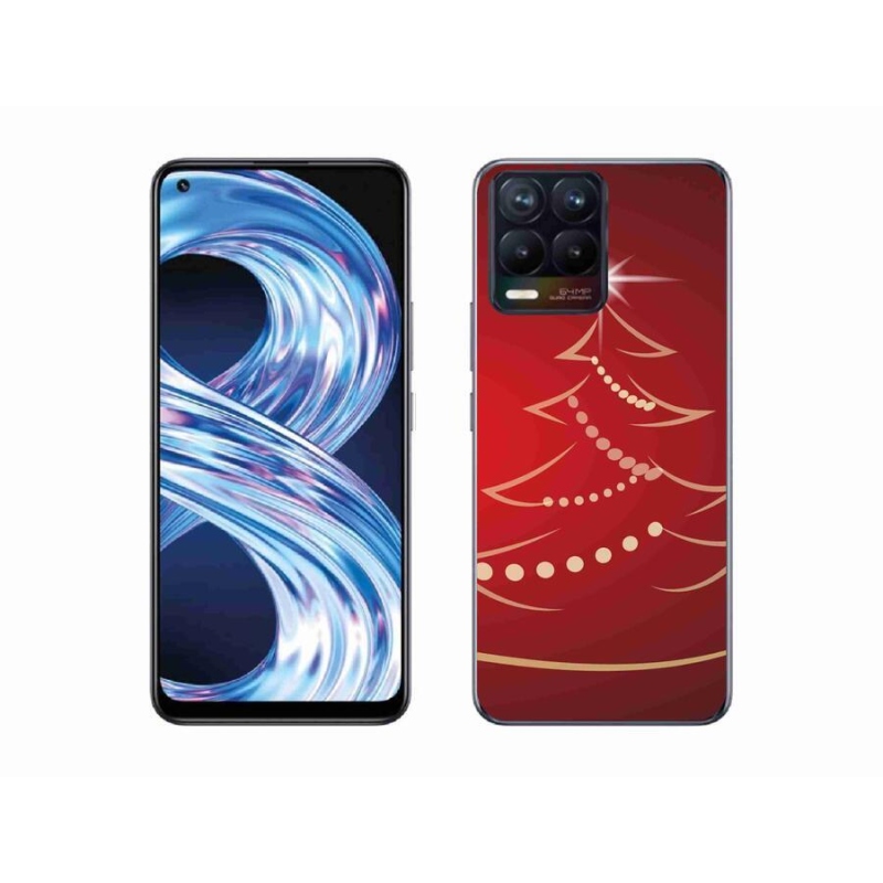 Gél borítás mmCase a Realme 8 Pro számára - karácsonyfa karikatúra