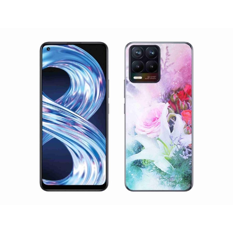 Gél borítás mmCase a Realme 8 Pro-hoz - virágok 4