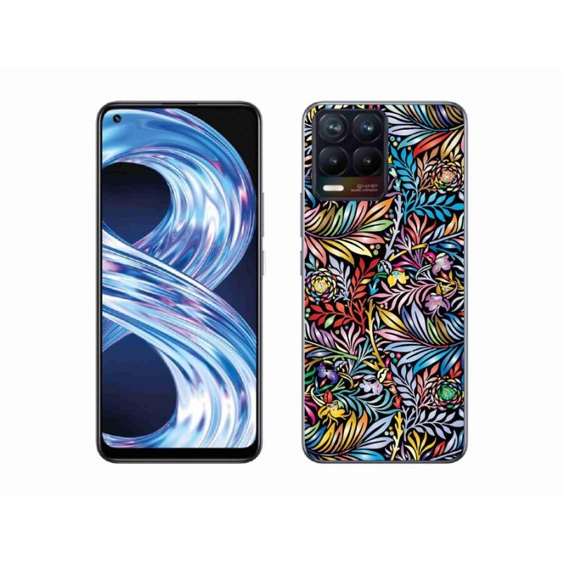 Gél borító mmCase a Realme 8 Pro-hoz - virágok 5