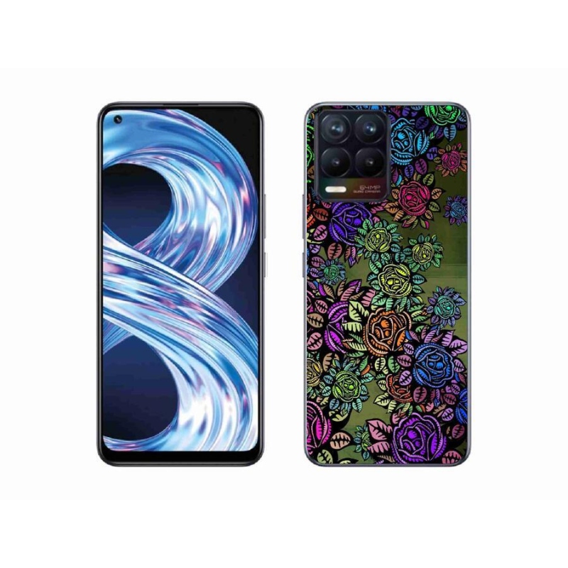 Gél borítás mmCase a Realme 8 Pro-hoz - virágok 6