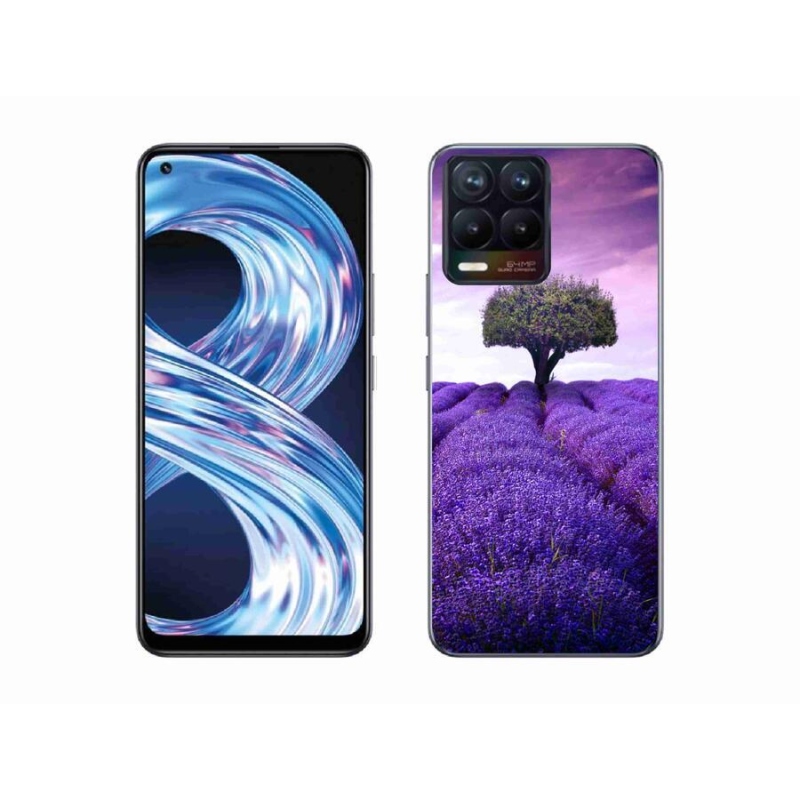 Gél borítás mmCase a Realme 8 Pro készülékhez - levendula rét
