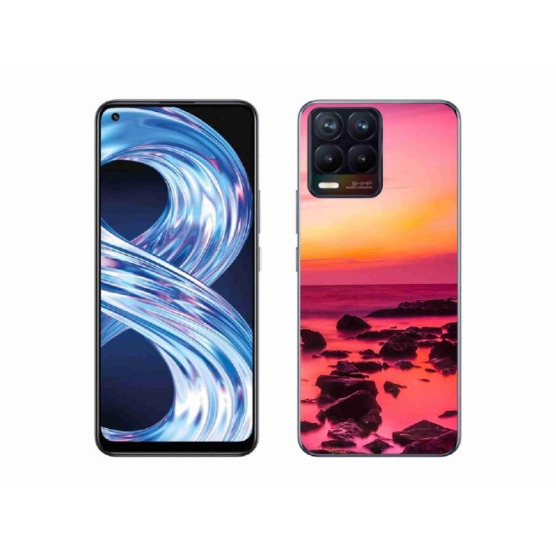 Gél borítás mmCase a Realme 8 Pro számára - tenger és ragyogás