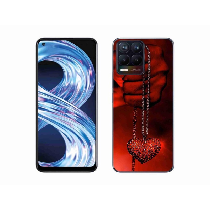 Gél borítás mmCase a Realme 8 Pro számára - nyaklánc