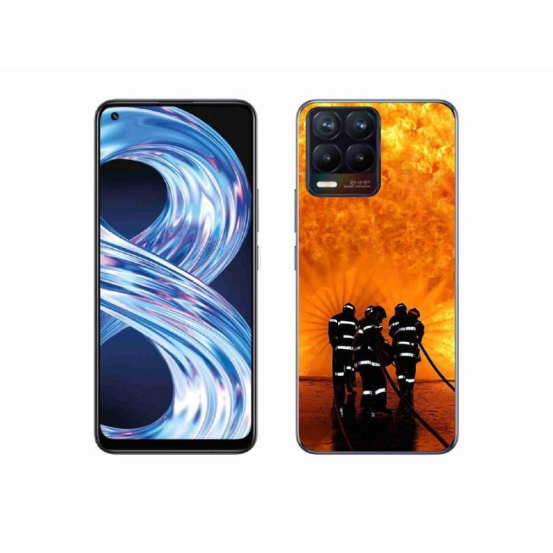 Gél borítás mmCase a Realme 8 Pro-hoz - tűz
