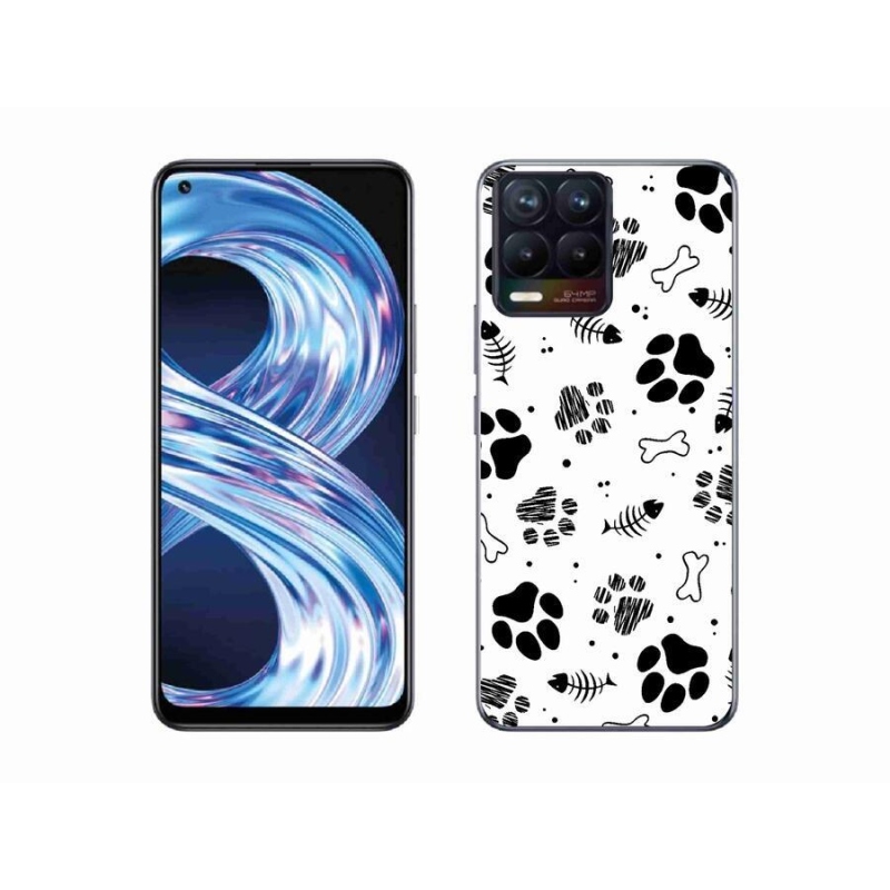 Gél borítás mmCase a Realme 8 Pro készülékhez - kutyamancsok 1