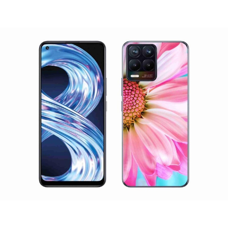 Gél borítás mmCase a Realme 8 Pro készülékhez - rózsaszín virág