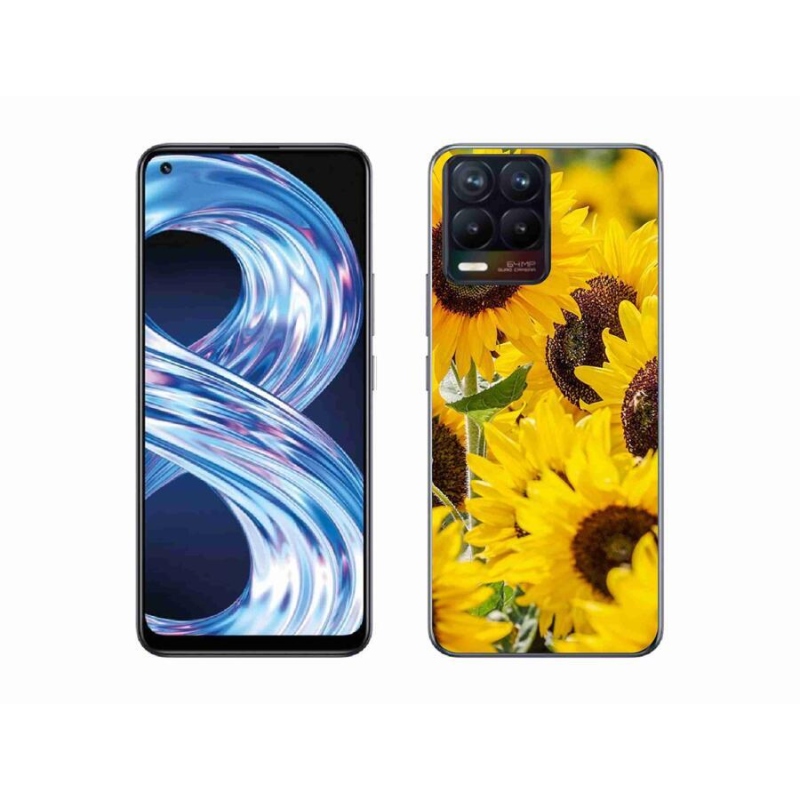 Gél borítás mmCase a Realme 8 Pro készülékhez - napraforgó