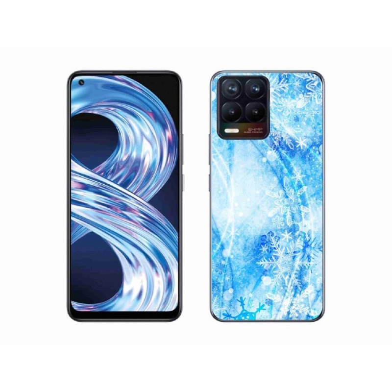 Gél borítás mmCase a Realme 8 Pro készülékhez - hópelyhek