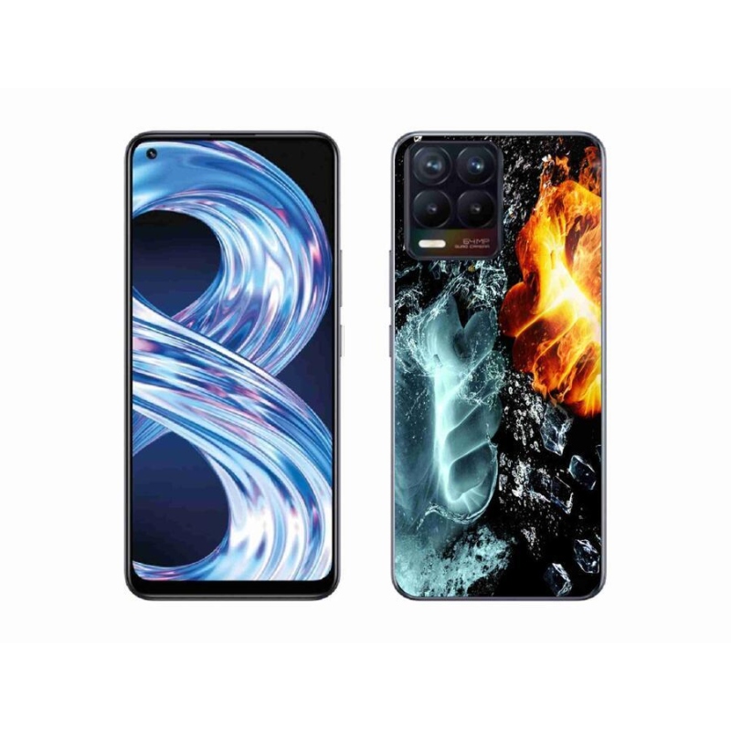 Gél borítás mmCase a Realme 8 Pro-hoz - víz és tűz