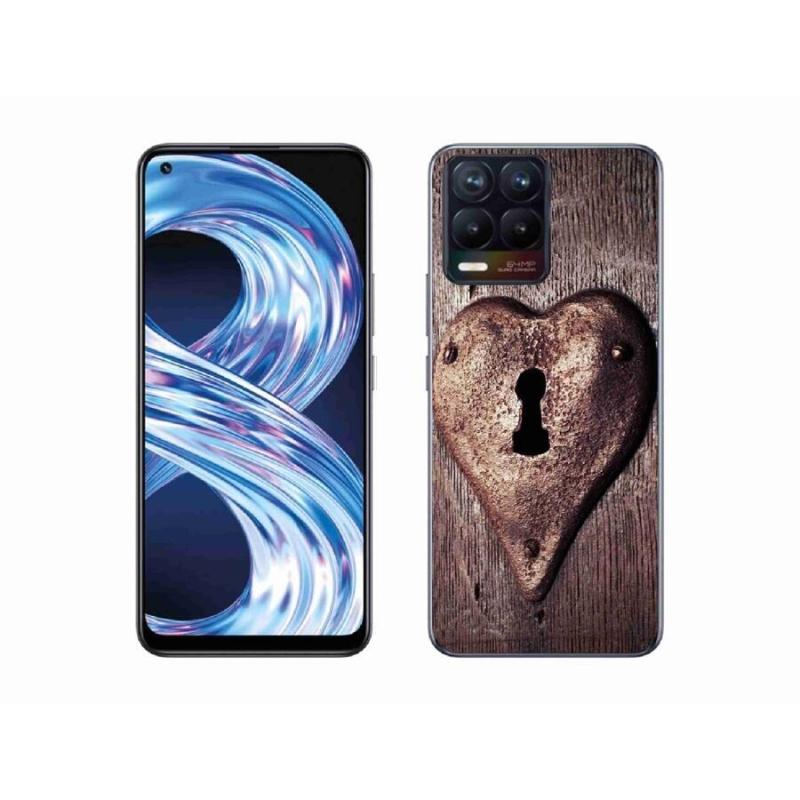 Gél borítás mmCase a Realme 8 Pro készülékhez - szív alakú zár
