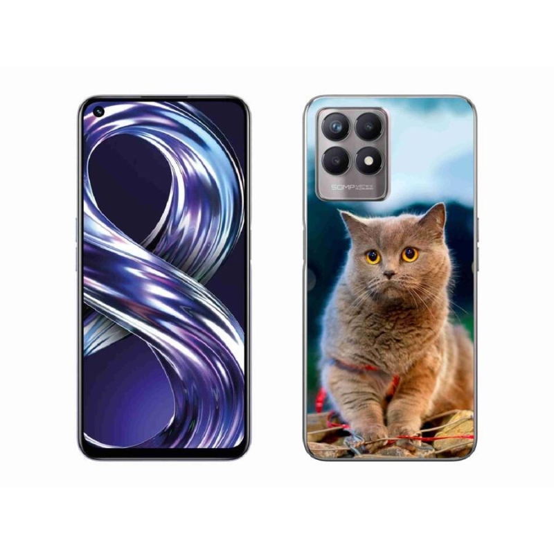 Zselés tok mmCase a Realme 8i készülékhez - brit kék 2