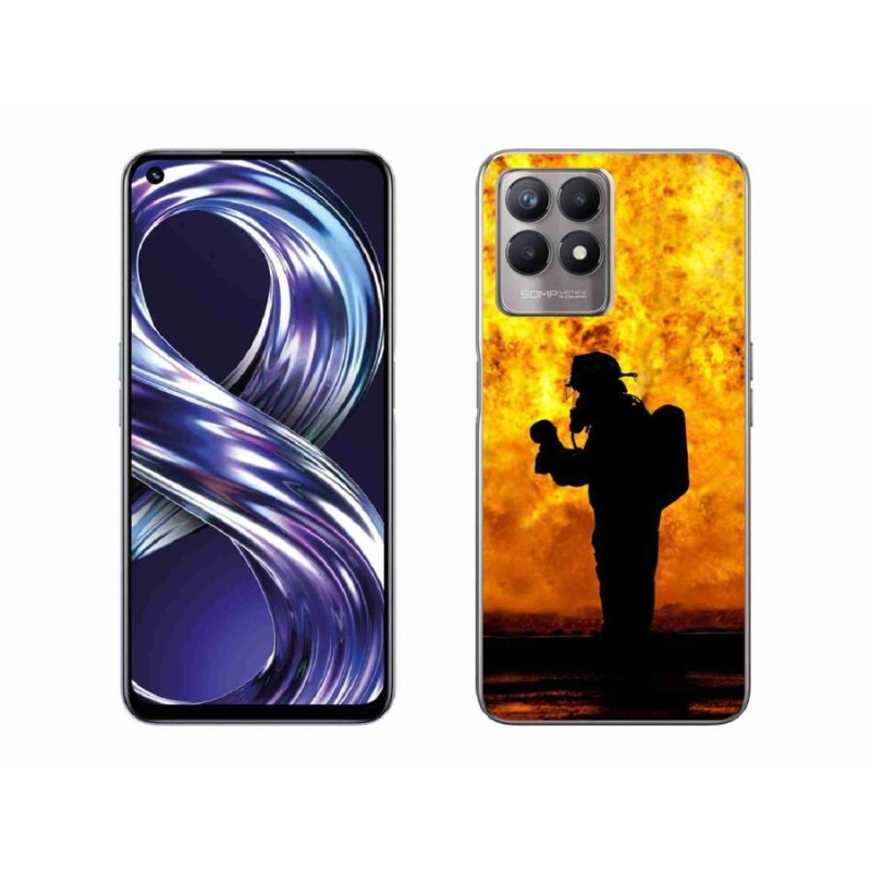 Gél borítás mmCase a Realme 8i készülékhez - tűzoltó