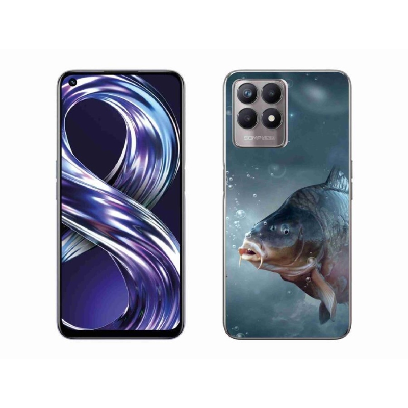 Zselés borítás mmCase a Realme 8i készülékhez - ponty és buborékok