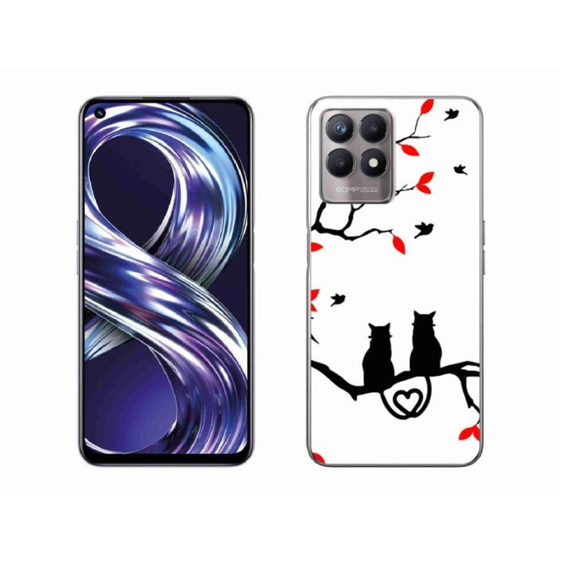 Gél borítás mmCase a Realme 8i készülékhez - macskaszerelem