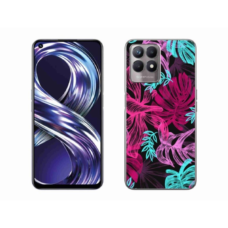 Zselés borító mmCase a Realme 8i készülékhez - virágok 1