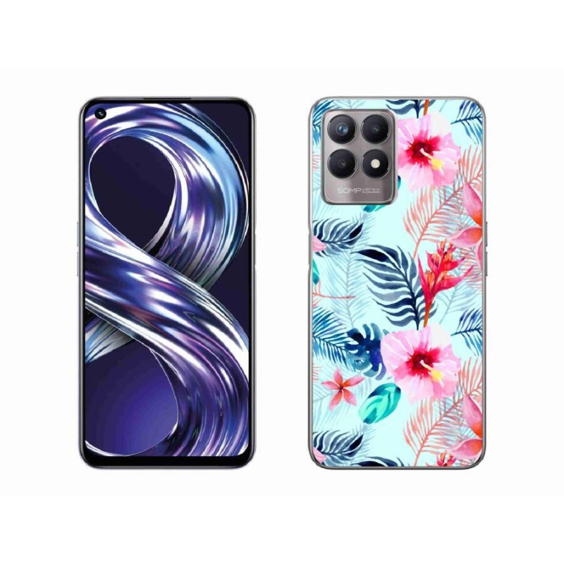 Zselés borítás mmCase a Realme 8i készülékhez - virágok