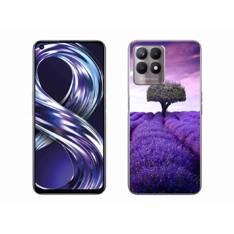 Zselés borítás mmCase a Realme 8i készülékhez - levendula rét
