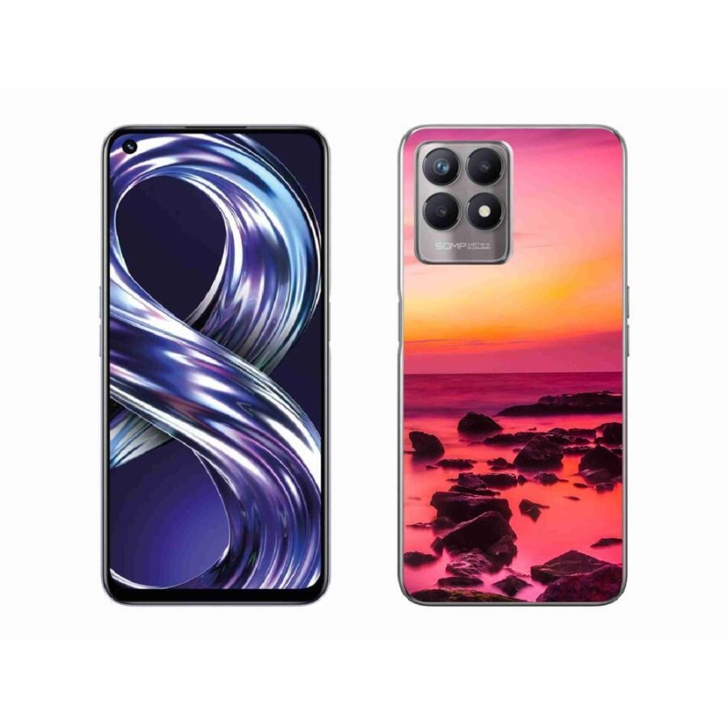 Gél borítás mmCase a Realme 8i készülékhez - tenger és ragyogás