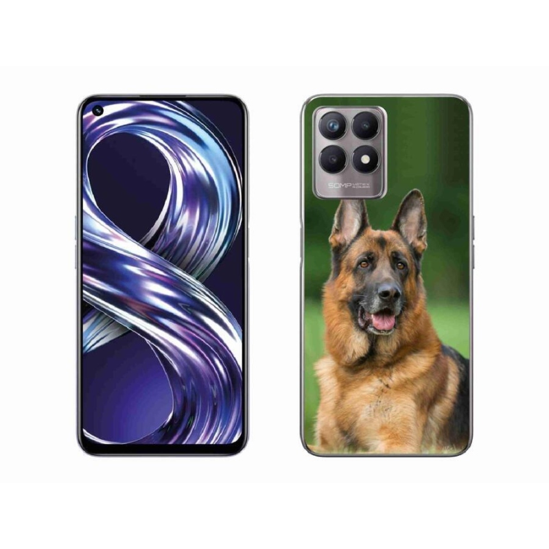 Zselés borítás mmCase a Realme 8i készülékhez - Német juhászkutya
