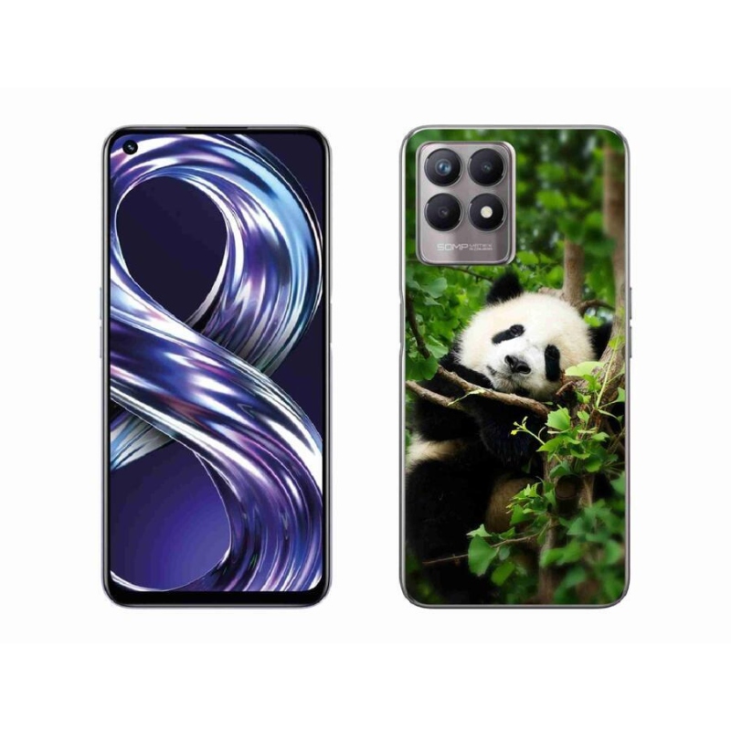 Gél borítás mmCase a Realme 8i készülékhez - panda