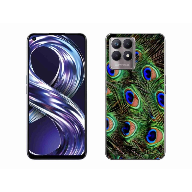 Zselés borítás mmCase a Realme 8i készülékhez - pávatoll