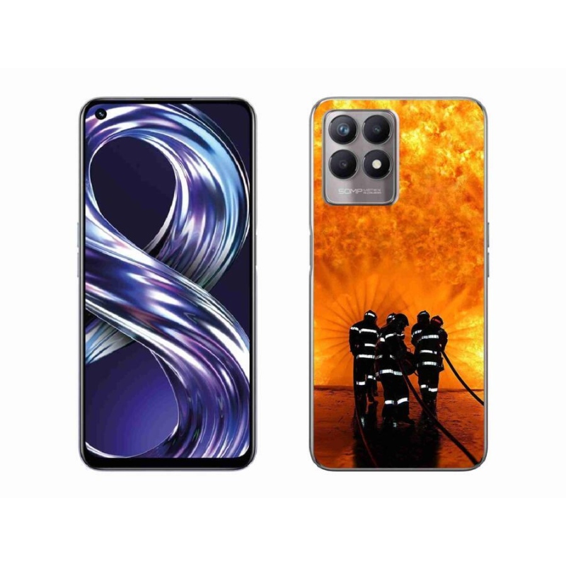 Zselés borítás mmCase a Realme 8i készülékhez - tűz