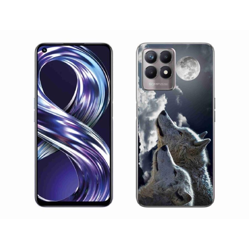Gél borítás mmCase a Realme 8i készülékhez - farkasok