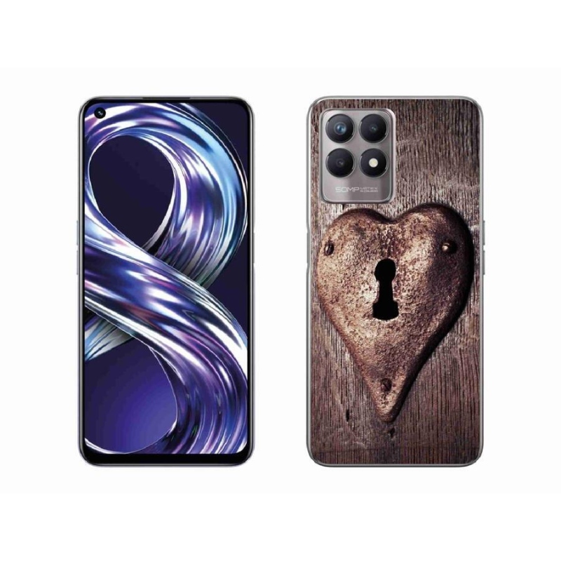 Zselés borítás mmCase a Realme 8i készülékhez - szív alakú zár